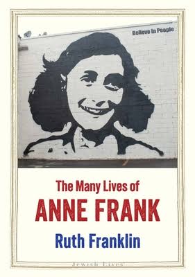 The Many Lives of Anne Frank book cover prior to Manhattan JCC event with the book of ruth.