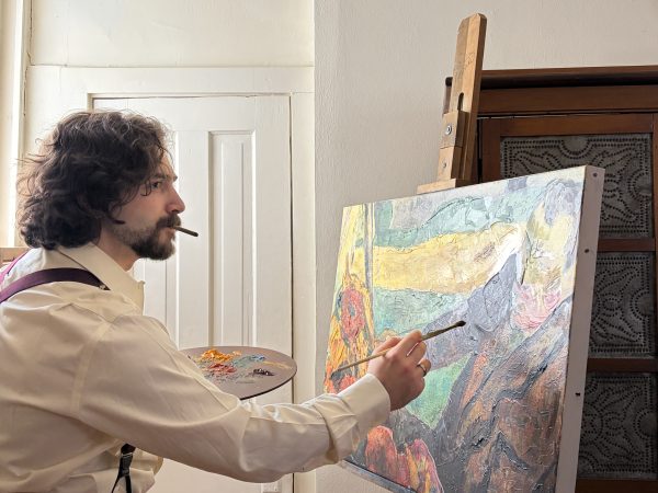 Victor Colasurdo on the set of Chen Drachman's Blood and Sex Over Ambition