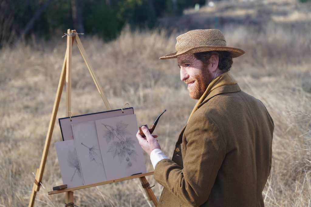 Bryan Mittelstadt as Vincent Van Gogh on the set of Chen Drachman's upcoming film Blood and Sex Over Ambition in Waco, TX.