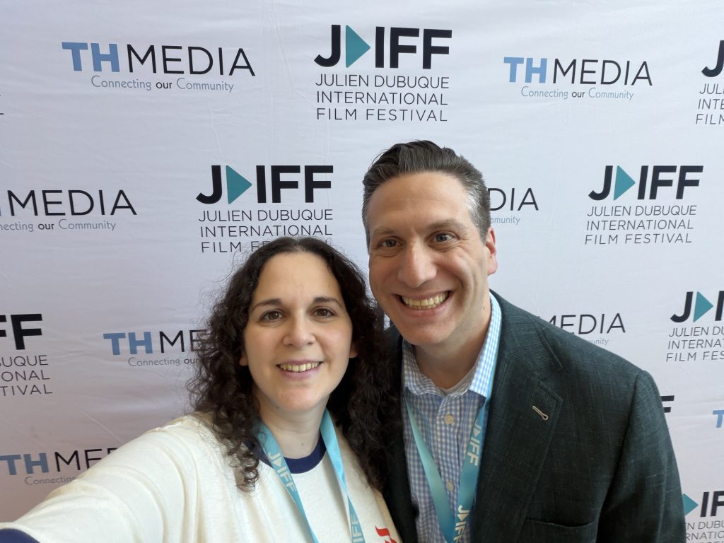 Chen Drachman and The Floaters' Shai Korman during the 2026 Julien Dubuque International Film Festival