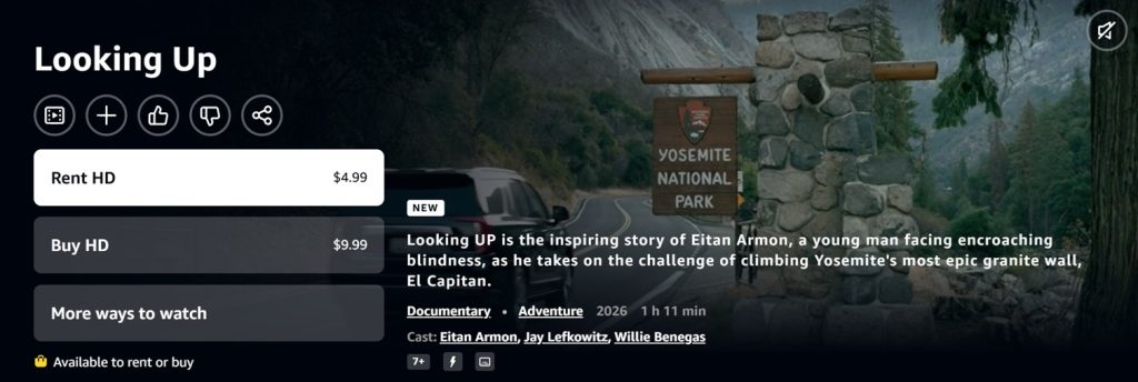 Elena Neuman's Looking Up, starring Eitan Armon, is now out on Amazon Prime.